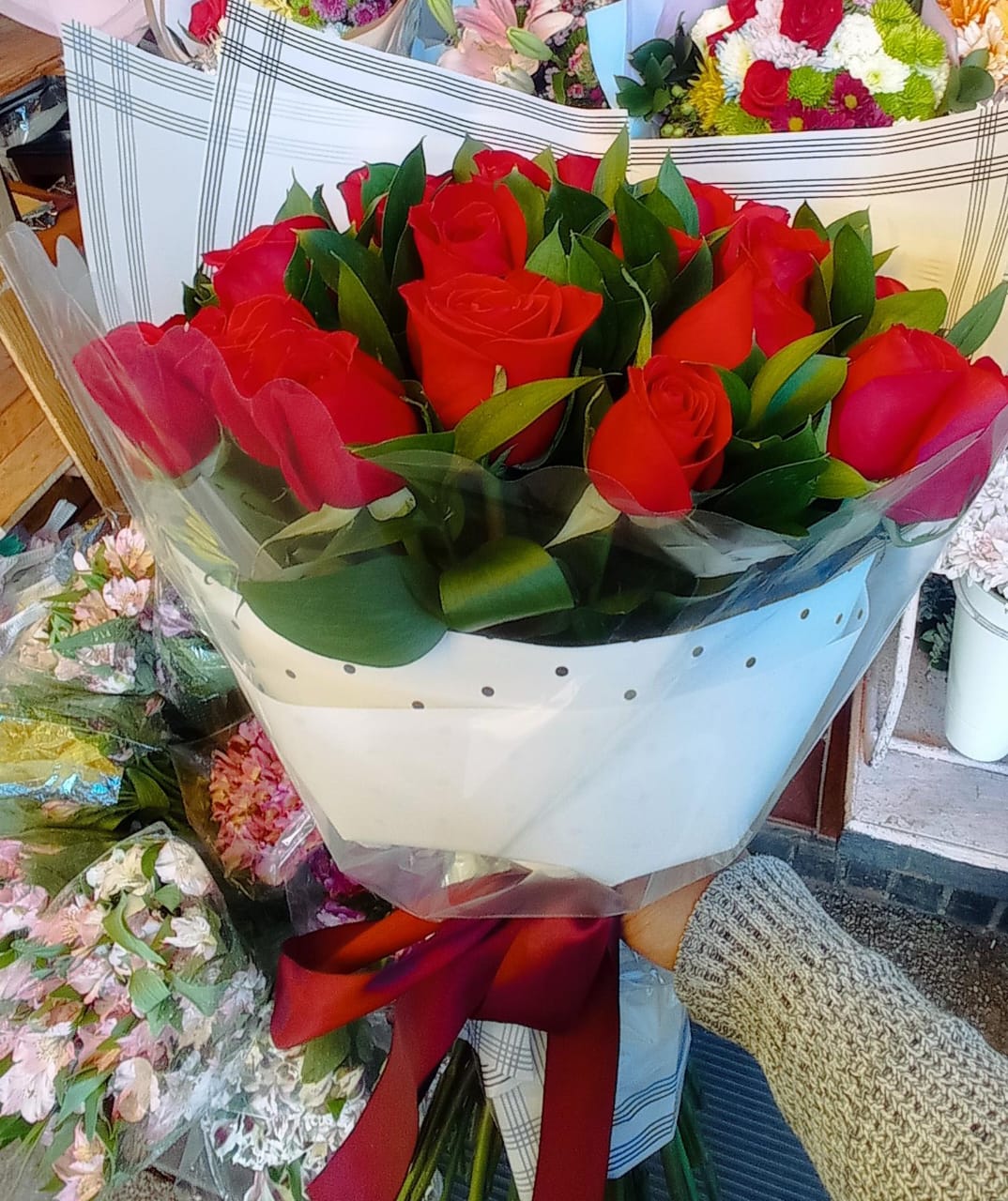 “Corazón Rojo – Ramo clásico de rosas”