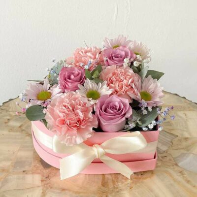 Caja Floral “Caricia Rosada”
