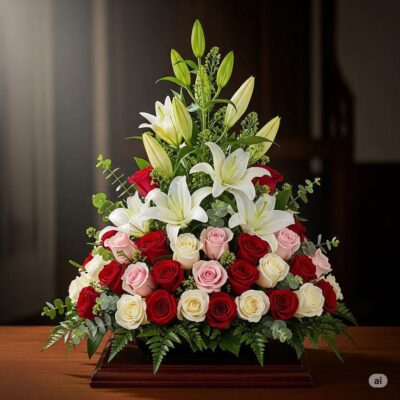 Arreglo Floral “Trilogía del Amor”