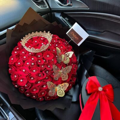 👑🌹 Bouquet “Deluxe Queen” – Taller Floral