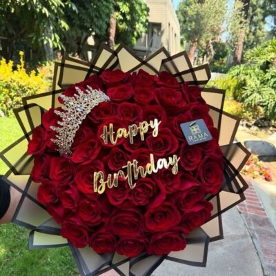 👑❤️ Bouquet “Royal Birthday” – Taller Floral