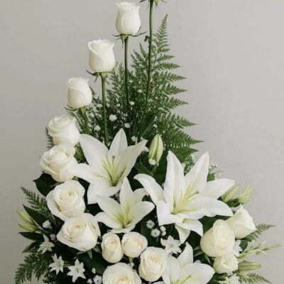 Diseño floral triangular I